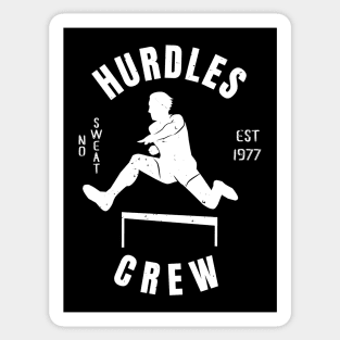 Mens Athletics Hurdles Crew Athlete Gift Sticker